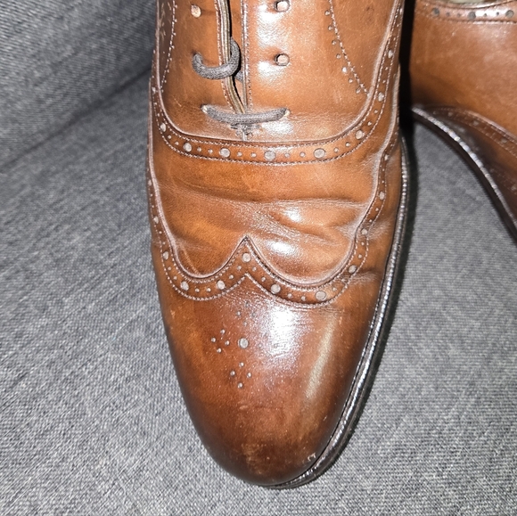 Edward Green Brown Leather Brogues | Size 7.5 #N11 - Picture 2 of 4
